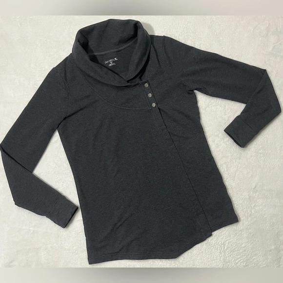 Sweater with Button Neck - Picture 3 of 15